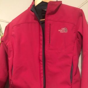 Hot pink North face jacket